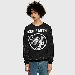 Свитшот мужской Iced Earth - КОТ - Гранж, цвет: 3D-черный — фото 2