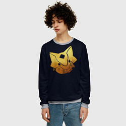 Свитшот мужской Sky Кошачья Маска, цвет: 3D-меланж — фото 2