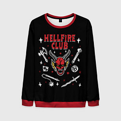 Свитшот мужской HELLFIRE CLUB STRANGER THINGS, цвет: 3D-красный