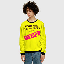 Свитшот мужской Never Mind the Bollocks, Heres the Sex Pistols, цвет: 3D-черный — фото 2