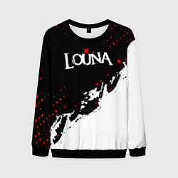 Свитшот мужской Louna band - лоуна, цвет: 3D-черный