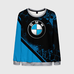 Свитшот мужской BMW : БМВ ЛОГО, цвет: 3D-меланж
