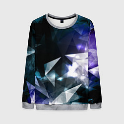 Свитшот мужской Алмазные треугольники, цвет: 3D-меланж