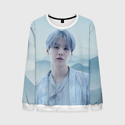 Свитшот мужской MIN YOONGI BTS YET TO COME, цвет: 3D-белый