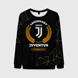 Свитшот мужской Лого Juventus и надпись Legendary Football Club на, цвет: 3D-черный