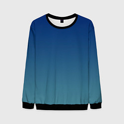Мужской свитшот Текстурированный сине-бирюзовый градиент