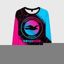 Свитшот мужской Brighton Neon Gradient, цвет: 3D-черный