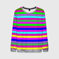 Мужской свитшот Multicolored neon bright stripes