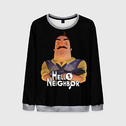 Мужской свитшот Привет сосед Hello Neighbor