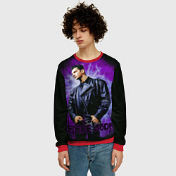 Свитшот мужской Depeche Mode - Dave Gahan, цвет: 3D-красный — фото 2
