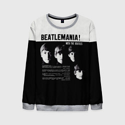 Свитшот мужской With The Beatles Битломания, цвет: 3D-меланж
