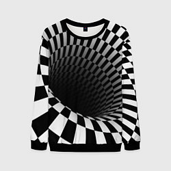 Свитшот мужской Портал - оптическая иллюзия, цвет: 3D-черный