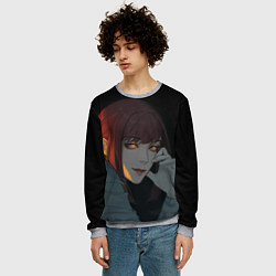 Свитшот мужской Макима - Человек-бензопила, цвет: 3D-меланж — фото 2