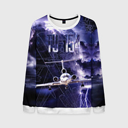 Мужской свитшот Ту-154 Ночные полет