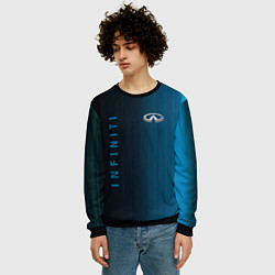 Свитшот мужской Infinity спорт абстракция, цвет: 3D-черный — фото 2