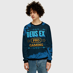 Свитшот мужской Игра Deus Ex: pro gaming, цвет: 3D-черный — фото 2