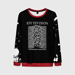 Свитшот мужской Joy Division - unknown pleasures, цвет: 3D-красный
