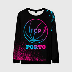 Свитшот мужской Porto - neon gradient, цвет: 3D-черный