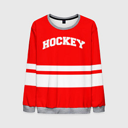 Мужской свитшот Hockey - две волосы