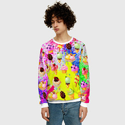 Свитшот мужской Вкусные Мороженки, цвет: 3D-белый — фото 2