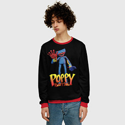 Свитшот мужской Поппи Плейтайм Хагги Вагги, цвет: 3D-красный — фото 2