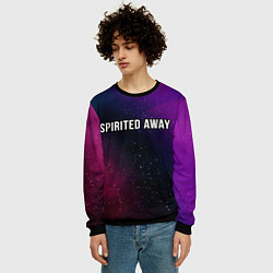 Свитшот мужской Spirited Away gradient space, цвет: 3D-черный — фото 2