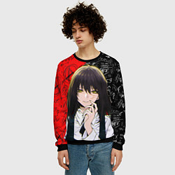 Свитшот мужской Человек бензопила: Митака, цвет: 3D-черный — фото 2