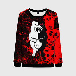 Свитшот мужской Monokuma laughter, цвет: 3D-черный
