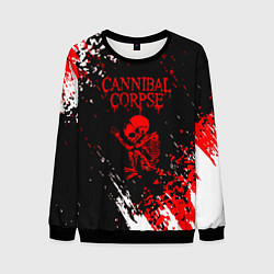 Свитшот мужской Cannibal Corpse -краска, цвет: 3D-черный