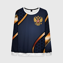 Мужской свитшот Blue & gold герб России