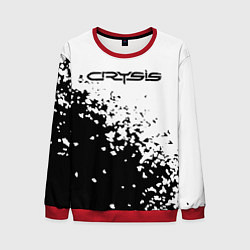 Свитшот мужской Crysis текстура, цвет: 3D-красный