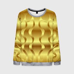 Свитшот мужской Золото абстрактная графика, цвет: 3D-меланж