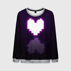 Свитшот мужской Undertale heart neon, цвет: 3D-меланж