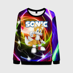 Свитшот мужской Майлз Тейлз Прауэр - Sonic - Видеоигра, цвет: 3D-черный