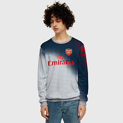 Свитшот мужской Arsenal logo абстракция, цвет: 3D-меланж — фото 2