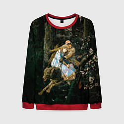 Свитшот мужской Васнецов Иван царевич на Сером Волке, цвет: 3D-красный