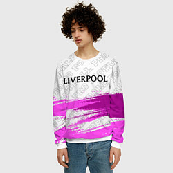 Свитшот мужской Liverpool pro football: символ сверху, цвет: 3D-белый — фото 2