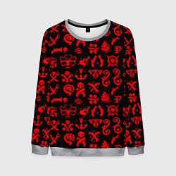 Свитшот мужской Sea of thieves узор, цвет: 3D-меланж