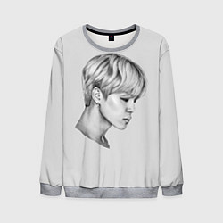 Мужской свитшот Чимин Рисунок карандашом