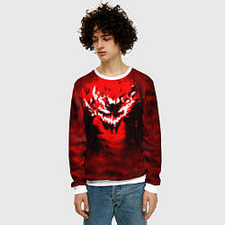 Свитшот мужской SHADOW FIEND PHONK ZXC, цвет: 3D-белый — фото 2