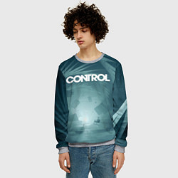 Свитшот мужской Аномалия в бюро, цвет: 3D-меланж — фото 2