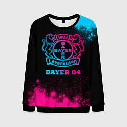 Свитшот мужской Bayer 04 - neon gradient, цвет: 3D-черный