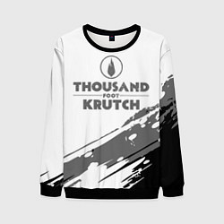 Свитшот мужской Thousand Foot Krutch логотип, цвет: 3D-черный