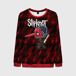 Свитшот мужской Slipknot красные молнии, цвет: 3D-красный