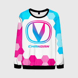 Свитшот мужской Changan neon gradient style, цвет: 3D-черный