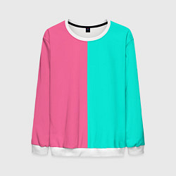 Мужской свитшот Розово бирюзовый