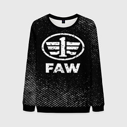 Мужской свитшот FAW с потертостями на темном фоне