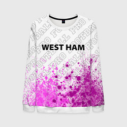 Свитшот мужской West Ham pro football: символ сверху, цвет: 3D-белый