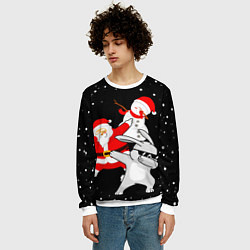 Свитшот мужской Герои нового года дэбуют, цвет: 3D-белый — фото 2