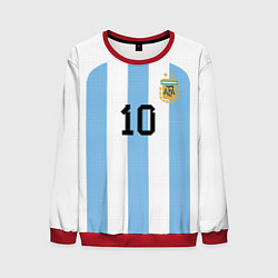 Свитшот мужской Месси Аргентина ЧМ 2022, цвет: 3D-красный